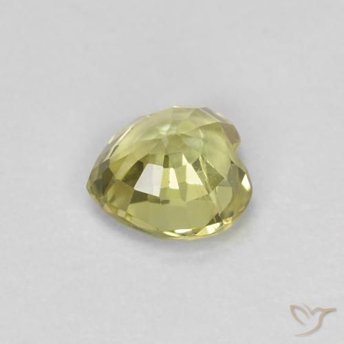 Sapphire Gemstone in 4.6 x 4.5 mm Size for Sale, Sapphire Stone in Lemon Yellow Color