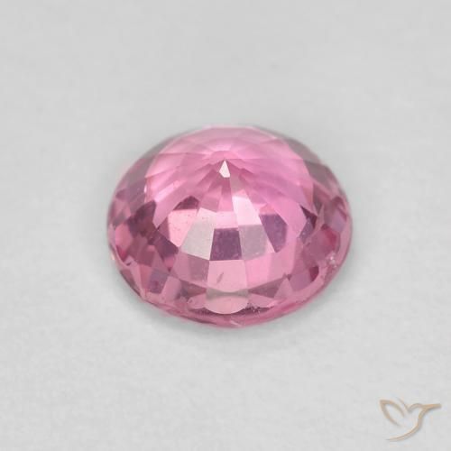 Sapphire Gemstone in 5 mm (calibrated) Size for Sale, Sapphire Stone in Medium Pink Color