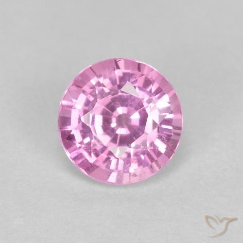 0.60ct Natural Royal Purple Pink Sapphire, Round, VS
