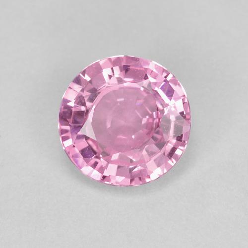 Rosado púrpura real muy claro Zafiro Gema - 0.6ct Faceta Redonda (ID: 628169)