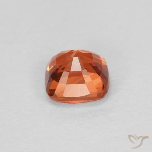 Sapphire Gemstone in 3.7 x 3.7 mm Size for Sale, Sapphire Stone in Fire Orange Color