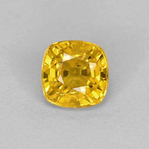 Золотой Сапфир Камень - 0.6ct Огранка Подушечка (ID: 630295)