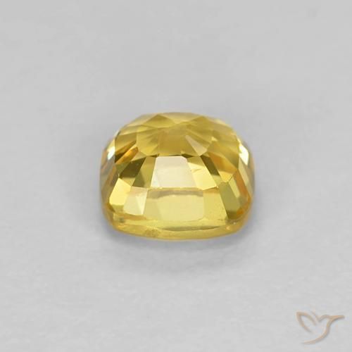 Sapphire Gemstone in 4.2 x 4.2 mm Size for Sale, Sapphire Stone in Golden Color