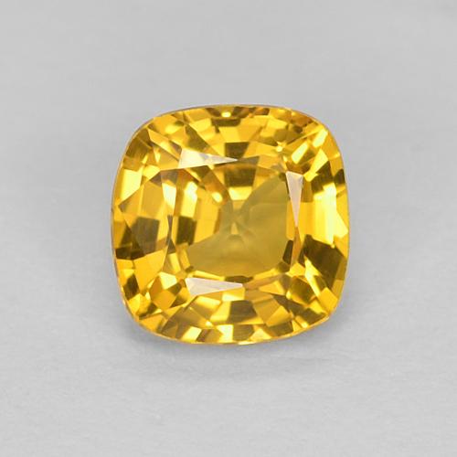 Золотой Сапфир Камень - 0.5ct Огранка Подушечка (ID: 630442)