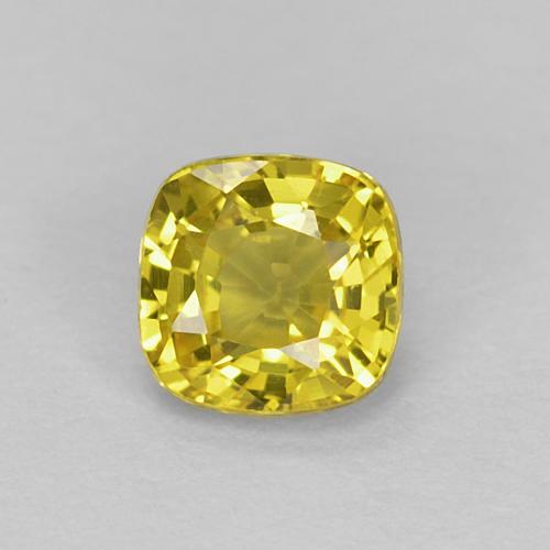 0,43 ct kissenschliff gelber Saphir aus Tansania, Größe 4,2 x 4,1mm, natürlicher Edelstein, VVS Reinheit, 1 Stück kissenschliff Saphir, Mohs-Härte von 9 Geeignet für den täglichen Gebrauch im Schmuck , Traditioneller April-Geburtsstein , Photo A