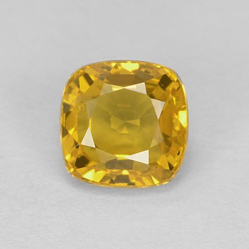 Honey Yellow Сапфир Камень - 0.6ct Огранка Подушечка (ID: 630452)