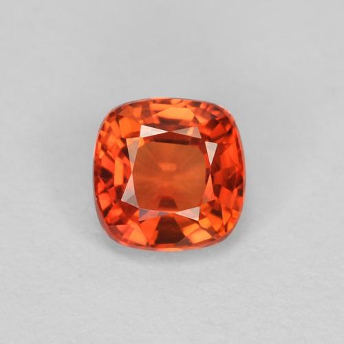 Warmes Orange Saphir Edelstein - 0.5ct Kissenschliff (ID: 630662)