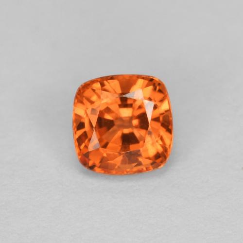Красновато-оранжевый Сапфир Камень - 0.4ct Огранка Подушечка (ID: 630664)