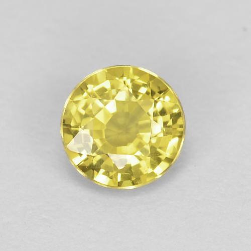 Brownish Yellow Сапфир Камень - 0.3ct Круглая Фасетная Огранка (ID: 630914)