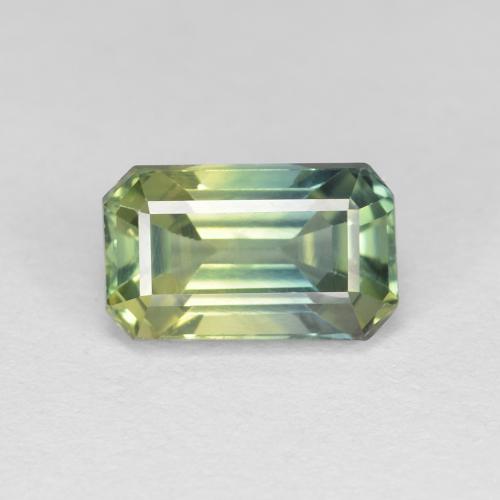 8.3 x 5mm Octagon Step Cut Multicolor Sapphire from Madagascar, Weight of 2ct, Natural heated gemstone in VS Clarity, 1pc Sapphire - the Color is Multicolor, Mohs Hardness of 9 suitable for daily wear jewelry, Traditional April Birthstone, Photo A