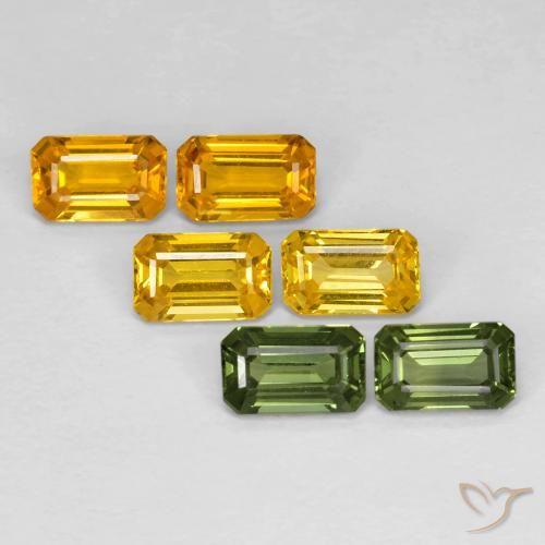 2.6 ct Octagon Cut Sapphire, 5.2 x 3.2 mm From Tanzania, Photo A