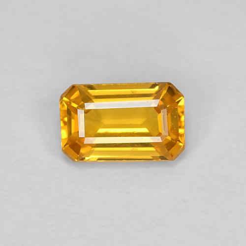 5,2 x 3,3mm Zaffiro dorato Taglio ottagonale dalla Tanzania, peso di 0,41 ct, pietra preziosa naturale Essere riscaldato in purezza VVS, Zaffiro 1pz - il colore è Dorato, durezza Mohs di 9 adatto per gioielli da indossare ogni giorno, Pietra zodiacale Toro, Photo A