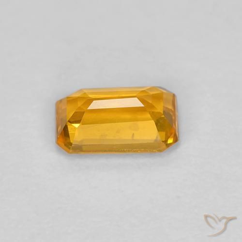 Sapphire Gemstone in 5.3 x 3.4 mm Size for Sale, Sapphire Stone in Gold Color