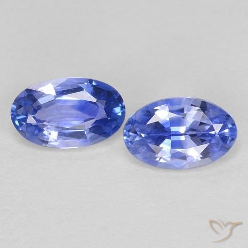 0.58 ct Loose Blue Sapphire, 5 x 3.1 mm Oval Cut From Sri Lanka, Photo A