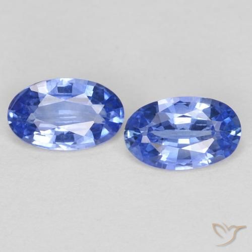 0.53 ct Loose Blue Sapphire, 5.1 x 3.2 mm Oval Cut From Sri Lanka, Photo A