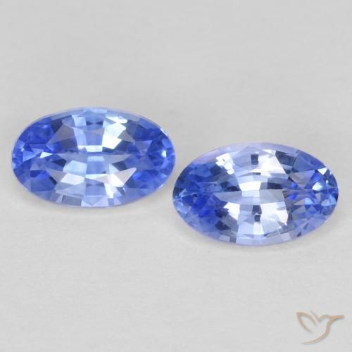 0.61 ct Loose Blue Sapphire, 5.1 x 3.2 mm Oval Cut From Sri Lanka, Photo A