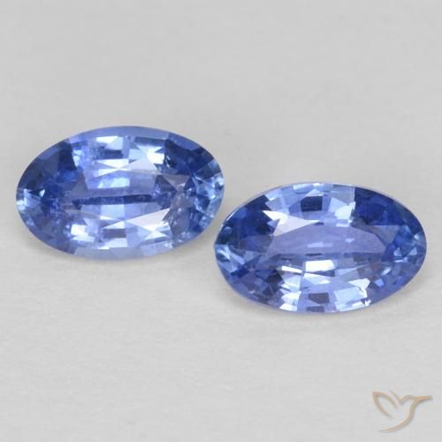 0.57 ct Loose Blue Sapphire, 5 x 3.1 mm Oval Cut From Sri Lanka, Photo A