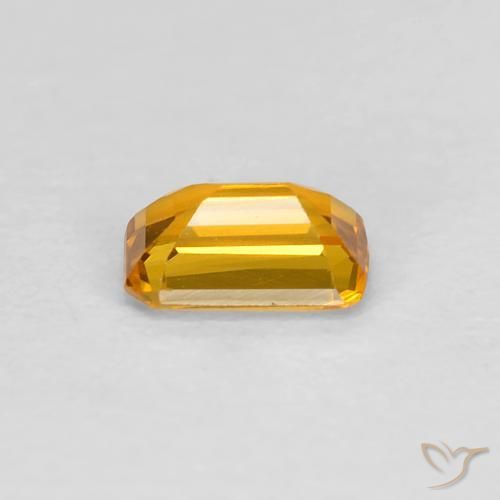 Sapphire Gemstone in 5 x 3 mm (calibrated) Size for Sale, Sapphire Stone in Dark Golden Color