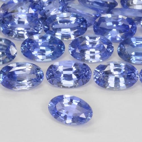 0.29 ct Blue Sapphire Stone, Natural Sapphire in Oval Facet Shape for Sale