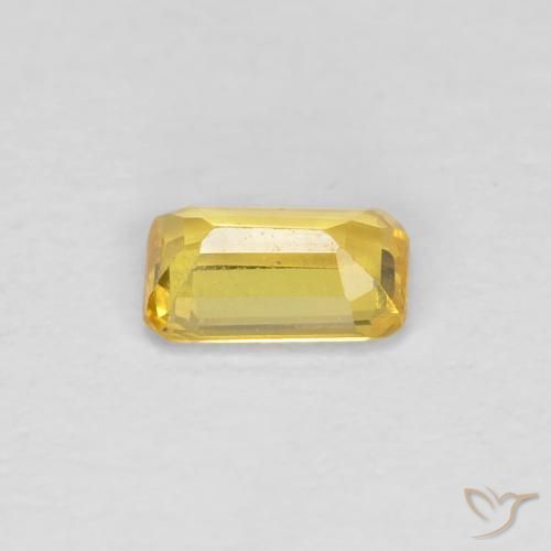 Sapphire Gemstone in 5 x 3 mm (calibrated) Size for Sale, Sapphire Stone in Tuscany Yellow Color