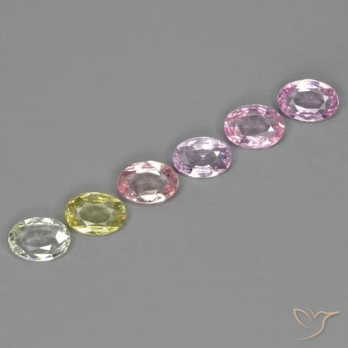 2.50ctw Natural Multicolor Sapphire, Oval, VS