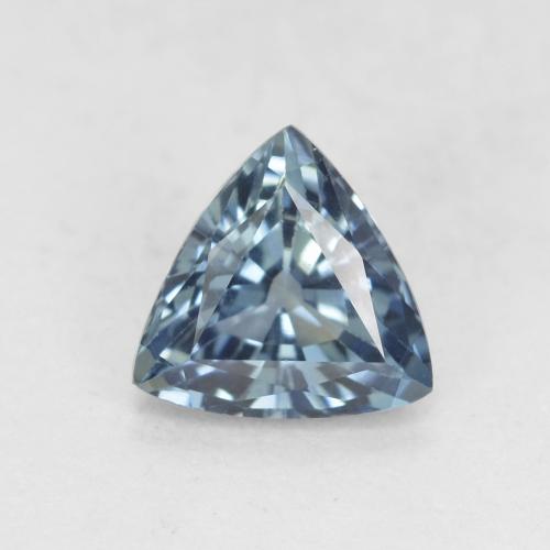 0.88ct Trillion Facet Blue Sapphire from Madagascar, Dimension 6.1 x 5.8mm, VVS-VS Clarity, Natural heated gemstone, 1pc Sapphire in Blue Color, Mohs Hardness of 9 suitable for daily wear jewelry, Birthstone of September, Photo A
