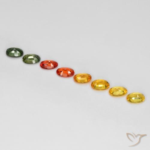 Sapphire Gemstones in 6 x 4 mm (calibrated) Size for Sale, Sapphire Stones in Multicolor Color