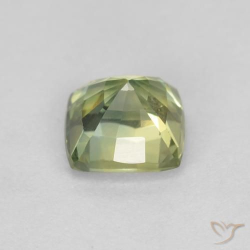 Sapphire Gemstone in 5 x 5 mm (calibrated) Size for Sale, Sapphire Stone in Light Green Color