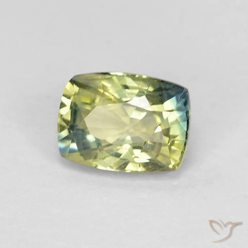 1.18 ct Multicolor Sapphire Stone, Natural Sapphire in Cushion-Cut Shape for Sale