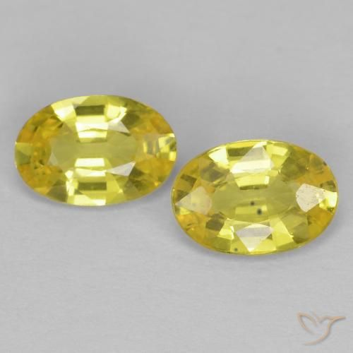 1.01ctw Natural Light Yellow Sapphire, Oval, VVS