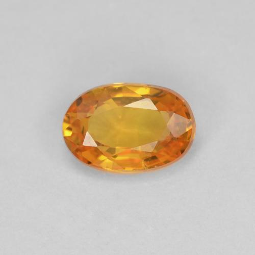 Zaffiro Ovale sfaccettato da 0,6 ct dalla Tanzania, dimensione 5,9 x 4mm, purezza VVS-VS, pietra preziosa naturale Essere riscaldato, Zaffiro 1pc in colore Albicocca Arancia, durezza Mohs di 9 adatto per gioielli da indossare ogni giorno, Pietra portafortuna di settembre, Photo A