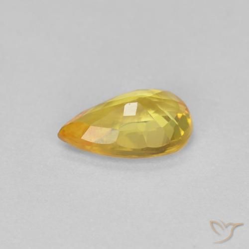 Sapphire Gemstone in 6 x 4 mm (calibrated) Size for Sale, Sapphire Stone in Honey Yellow Color