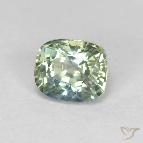 0.90 ct Multicolor Sapphire Stone, Natural Sapphire in Cushion-Cut Shape for Sale
