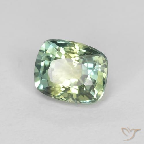 0.85 ct Multicolor Sapphire Stone, Natural Sapphire in Cushion-Cut Shape for Sale