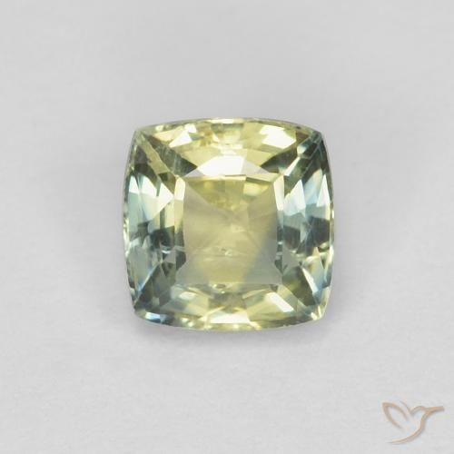 0.66 ct Multicolor Sapphire Stone, Natural Sapphire in Cushion-Cut Shape for Sale
