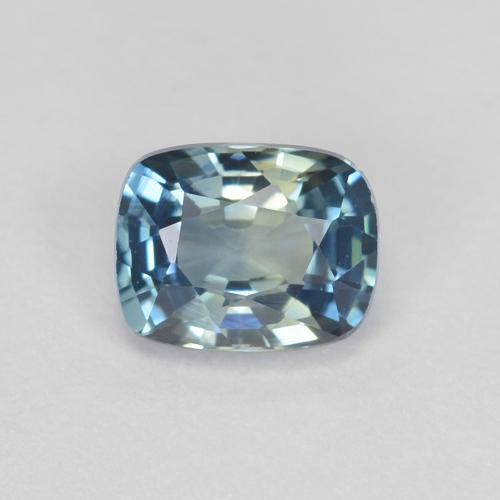 5,2 x 4,1mm kissenschliff mehrfarbiger Saphir aus Madagaskar, Gewicht von 0,62 ct, natürlicher Edelstein in VVS Reinheit, 1 Stück kissenschliff Saphir - Farbe: Mehrfarbig, Mohs-Härte von 9 Geeignet für den täglichen Gebrauch im Schmuck, September Geburtsstein, Photo A