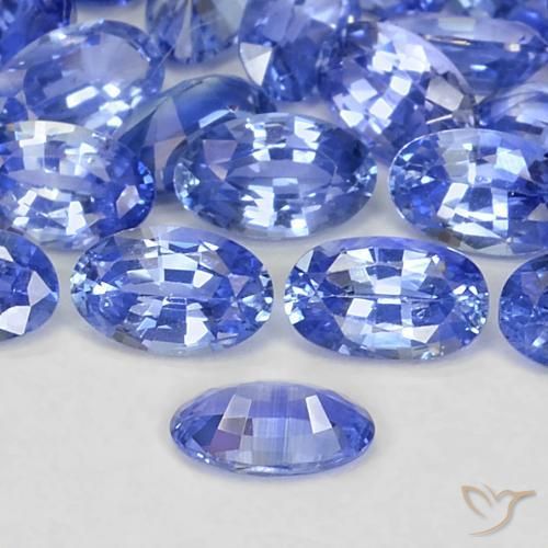 Sapphire Gemstones in 5 x 3 mm (calibrated) Size for Sale, Sapphire Stones in Pastel Blue Color