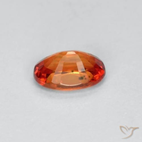 Sapphire Gemstone in 5.7 x 3.9 mm Size for Sale, Sapphire Stone in Fire Red Color