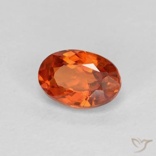 0.74 ct Red Sapphire Stone, Natural Sapphire in Oval Facet Shape for Sale