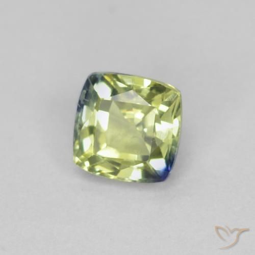 0.51 ct Multicolor Sapphire Stone, Natural Sapphire in Cushion-Cut Shape for Sale