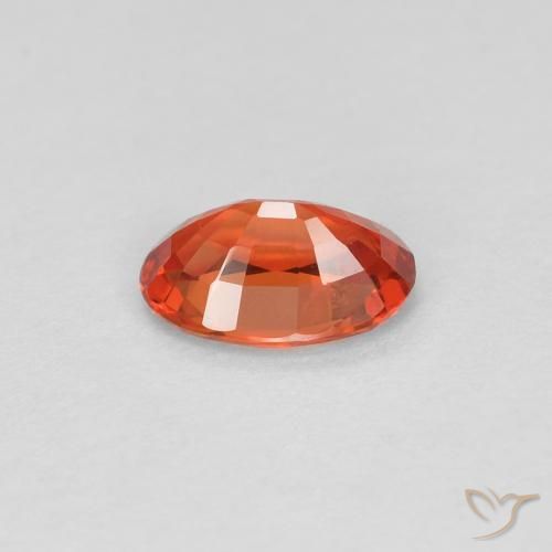 Sapphire Gemstone in 5.7 x 4 mm Size for Sale, Sapphire Stone in Intense Red Color