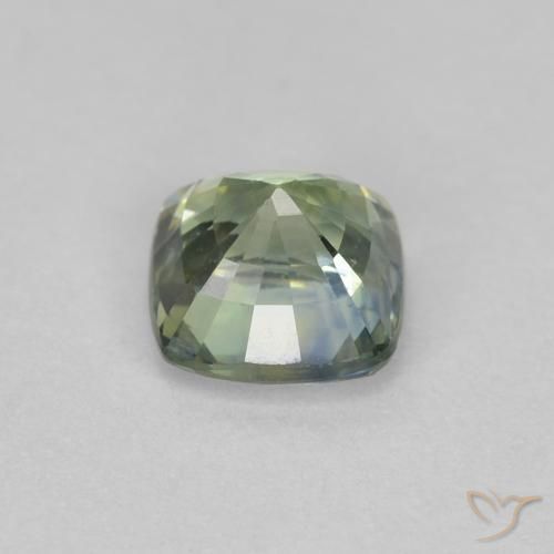 Sapphire Gemstone in 5 x 5 mm (calibrated) Size for Sale, Sapphire Stone in Pale Green Color