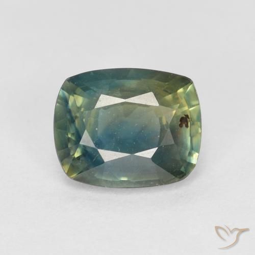 1.13ct Natural Multicolor Sapphire, Cushion, VS