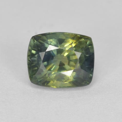 1,27 ct Saphir im Kissenschliff, 6,1 x 5,1 mm aus Madagaskar, Photo A