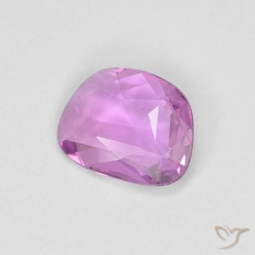 0.48 ct Purple Sapphire Stone, Natural Sapphire in Fancy Cut Shape for Sale