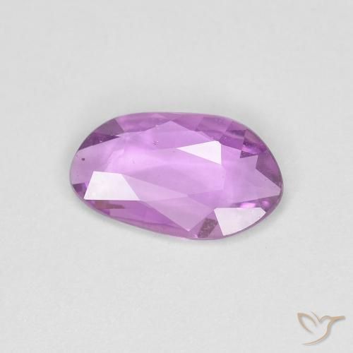0.65 ct Purple Sapphire Stone, Natural Sapphire in Fancy Cut Shape for Sale