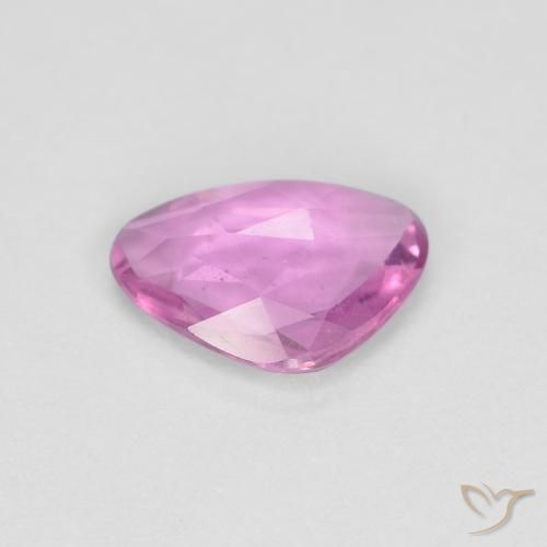 Sapphire Gemstone in 7 x 5 mm (calibrated) Size for Sale, Sapphire Stone in Royal Purple Pink Color