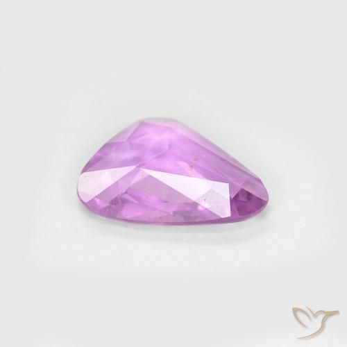 Sapphire Gemstone in 7.4 x 5.2 mm Size for Sale, Sapphire Stone in Pinkish Purple Color