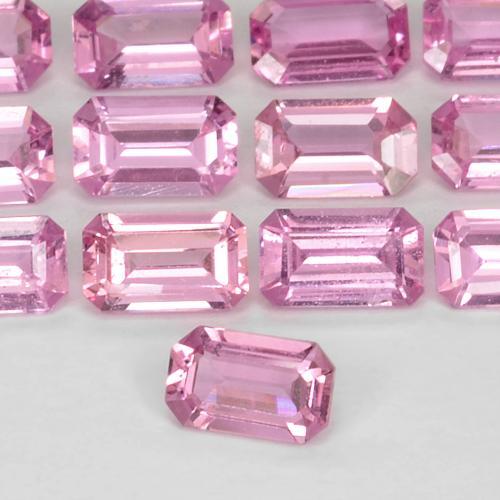 0.32 ct Pink Sapphire Stone, Natural Sapphire in Octagon Step Cut Shape for Sale