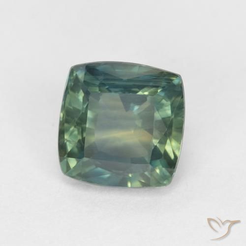 1.14 ct Multicolor Sapphire Stone, Natural Sapphire in Cushion-Cut Shape for Sale